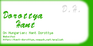 dorottya hant business card